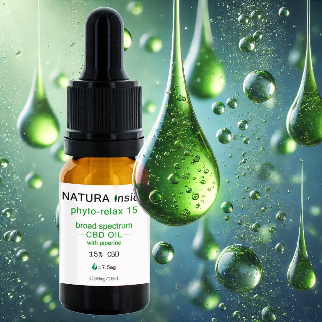 Natura Inside Full Spectrum Έλαιο Κάνναβης – 15% CBD με Πιπερίνη, Σειρά Gaia, 10ml