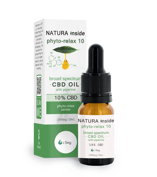 CBD OIL 10% CBD WITH PIPERINE PHYTO-RELAX SERIES, 10ml